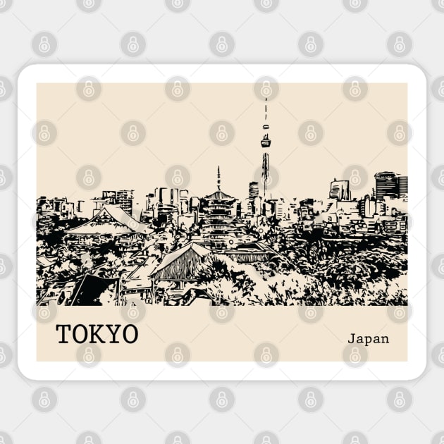 Tokyo Japan Sticker by Lakeric